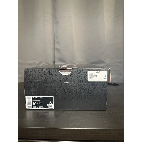 New Jordan 4 Retro Mid Red Cement Men’s Sz 10.5 (DH6927-161) DS Ship Fast! - Picture 7 of 7